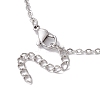 201 Stainless Steel Crystal Stone Cage Pendant Necklaces NJEW-JN04754-4