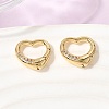 Brass Micro Pave Clear Cubic Zirconia Spring Gate Rings ZIRC-F146-01B-1