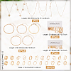 1 Bag Iron with Alloy Hoop Earrings & Stud Earrings & Pendant Necklaces & Rings & Bracelets SJEW-UN0001-20-3