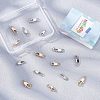 16Pcs 4 styles Brass Lobster Claw Clasps FIND-NB0002-65-4