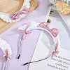 Cloth Bowknot Hair Bands for Women Girl OHAR-WH0029-12C-4
