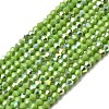 AB Color Plated Opaque Glass Beads Strands GLAA-G127-02L-1