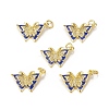 Brass Micro Pave Cubic Zirconia Pendants KK-E068-VB024-2-4