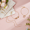 12Pcs 1MM Brass Box Chain Adjustable Slider Bracelets KK-SC0007-32G-4