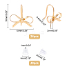 24Pcs Brass Stud Earring Findings KK-FH0002-35-4