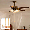 6Pcs 3 Styles Sunflower Alloy Charms Ceiling Fan Pull Chain Extenders HJEW-LP00068-3