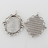 Tibetan Style Pendant Cabochon Settings LS-TIBEP-K020-28AS-2
