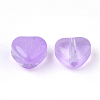 Transparent Spray Painted Glass Beads GLAA-N035-02-A04-2