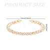 1Pc Alloy Rhinestone Cuff Bangles for Women BJEW-LP0012-02G-2