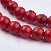 Imitation Synthetic Turquoise Bead Strands G-F434-6mm-01-3
