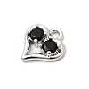 Brass Micro Pave Cubic Zirconia Pendants KK-L258-11P-04-2
