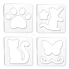 Acrylic Earring Handwork Template TOOL-WH0152-016-1