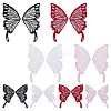 8Pcs 8 Styles Polyester Iron on/Sew On Patches DIY-FG0007-91-1