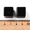 Natural Black Obsidian European Beads G-N345-07A-01-3