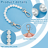   2Pcs ABS Plastic Imitation Pearl Beaded Bag Handles FIND-PH0018-67-4