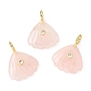 Natural Rose Quartz Carved Pendants X-G-C282-05H-1