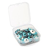 32Pcs 8 Style Platinum Alloy Enamel Links Connectors ENAM-LS0001-84-6