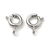 Brass Spring Ring Clasps X-KK-P249-08A-P-1