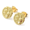 201 Stainless Steel Flat Round Stud Earring Findings STAS-K259-19B-G-1