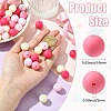 Rubberized Style Opaque Acrylic Beads MACR-CJC0009-02E-2
