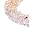 Transparent Glass Bead Strands GLAA-H023-03H-4