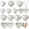 10Pcs 10 Styles 304 Stainless Steel Locket Pendants STAS-YW0011-31-1