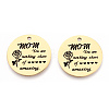 Mother's Day 201 Stainless Steel Pendants LS-STAS-T064-37G-33-2