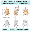 10Pcs 2 Colors Brass Pendants KK-BBC0023-96-2