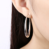 Brass Big Hoop Earrings EJEW-BB16613-P-7