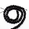 Faceted Natural Agate Round Beads Strands X-G-E319B-6mm-01-2