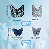 AHADERMAKER 2 Style Iron on Butterfly Cloth Patches PATC-GA0001-08-2