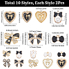 20Pcs 10 Styles Alloy Enamel Pendants ENAM-SC0006-09-2