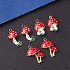 6Pcs 3 Style Autumn Theme Eco-Friendly Alloy Enamel Pendants ENAM-YW0003-34-2