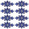 8Pcs Glass Cabochons(Hot Melt Adhesive On The Back) GGLA-FG0001-07C-1