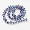 Electroplate Glass Beads Strands EGLA-J146-FR8mm-B01-2