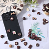 SUNNYCLUE 60Pcs 15 Styles Opaque Resin Imitation Chocolate Cabochons CRES-SC0002-67-4