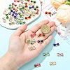 24Pcs 8 Colors Alloy Rhinestone Connector Charms FIND-YW0011-45-5