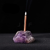 Natural Raw Amethyst Incense Holder PW-WG14720-17-1