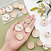 15Pcs 3 Size Stainless Steel Brooch Cabochon Bezel Settings FIND-OC0001-79-3