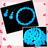 100Pcs 4 Styles Luminous Round Glass Beads GGLA-SC0001-20C-5