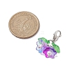 Lily of the Valley Acrylic & Glass Pendant Decorations HJEW-JM02416-01-3