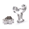 Non-Tarnish Stainless Steel Sea World Mixed Pattern Cookie Candy Food Cutters Molds DIY-H142-08P-3