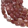Natural Strawberry Quartz Beads Strands GG-CBA93B2-A01-01-3