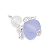 Transparent Acrylic Angel Pendants PALLOY-JF04095-03-4