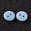 2-Hole Flat Round Resin Sewing Buttons for Costume Design BUTT-E119-36L-17-2