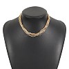 Iron Box Chain Necklaces NJEW-U046-03G-1