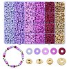 DIY Disc Polymer Clay & CCB Plastic Beads Jewelry Making Findings Kits DIY-YW0010-54D-1
