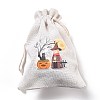 Halloween Cotton Cloth Storage Pouches ABAG-M004-01L-3