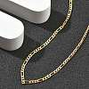 Brass Figaro Chains Necklaces for Women NJEW-D302-29G-2