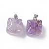 Natural Amethyst Pendants G-C002-02H-3